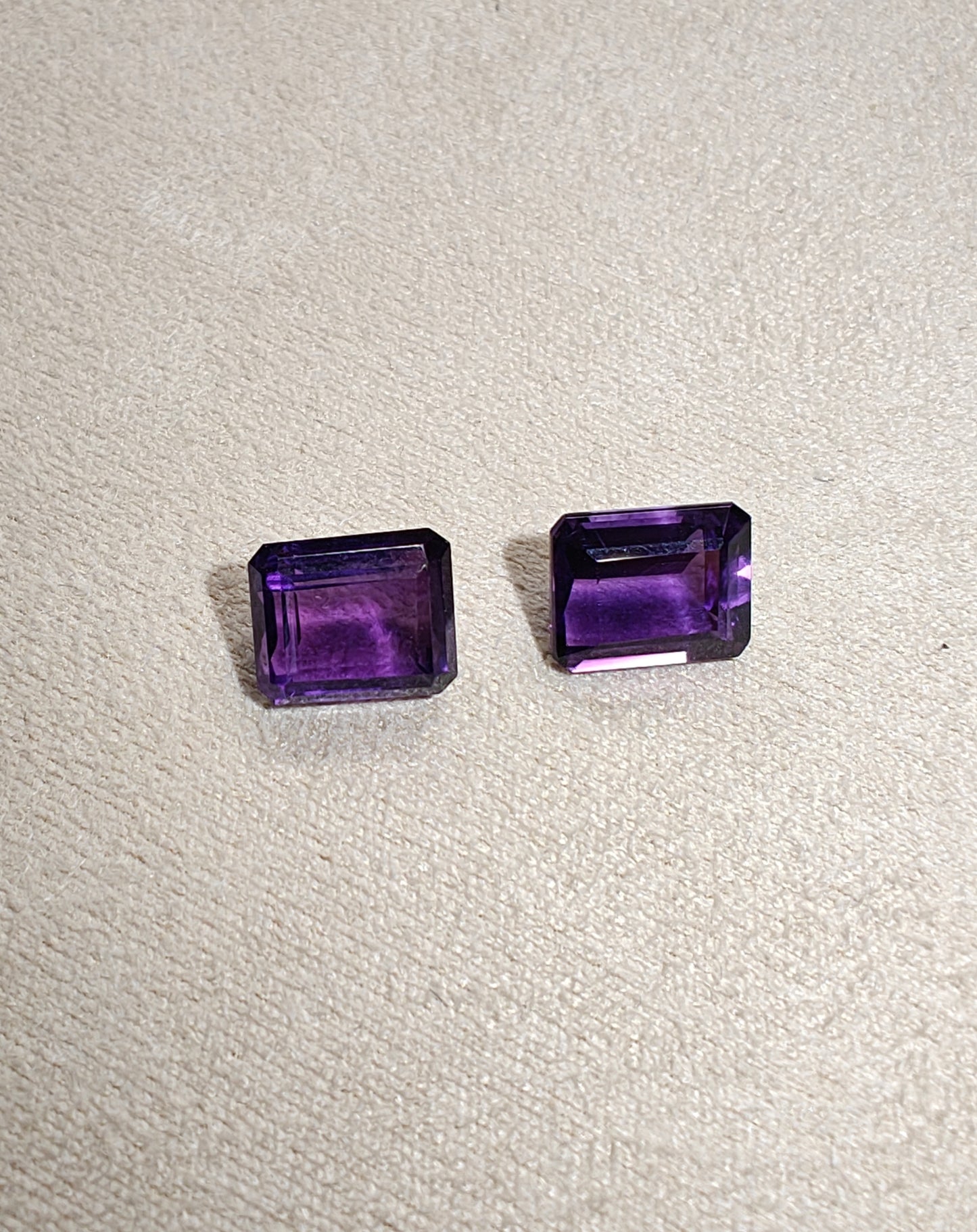 Faceted Amethyst (pair)