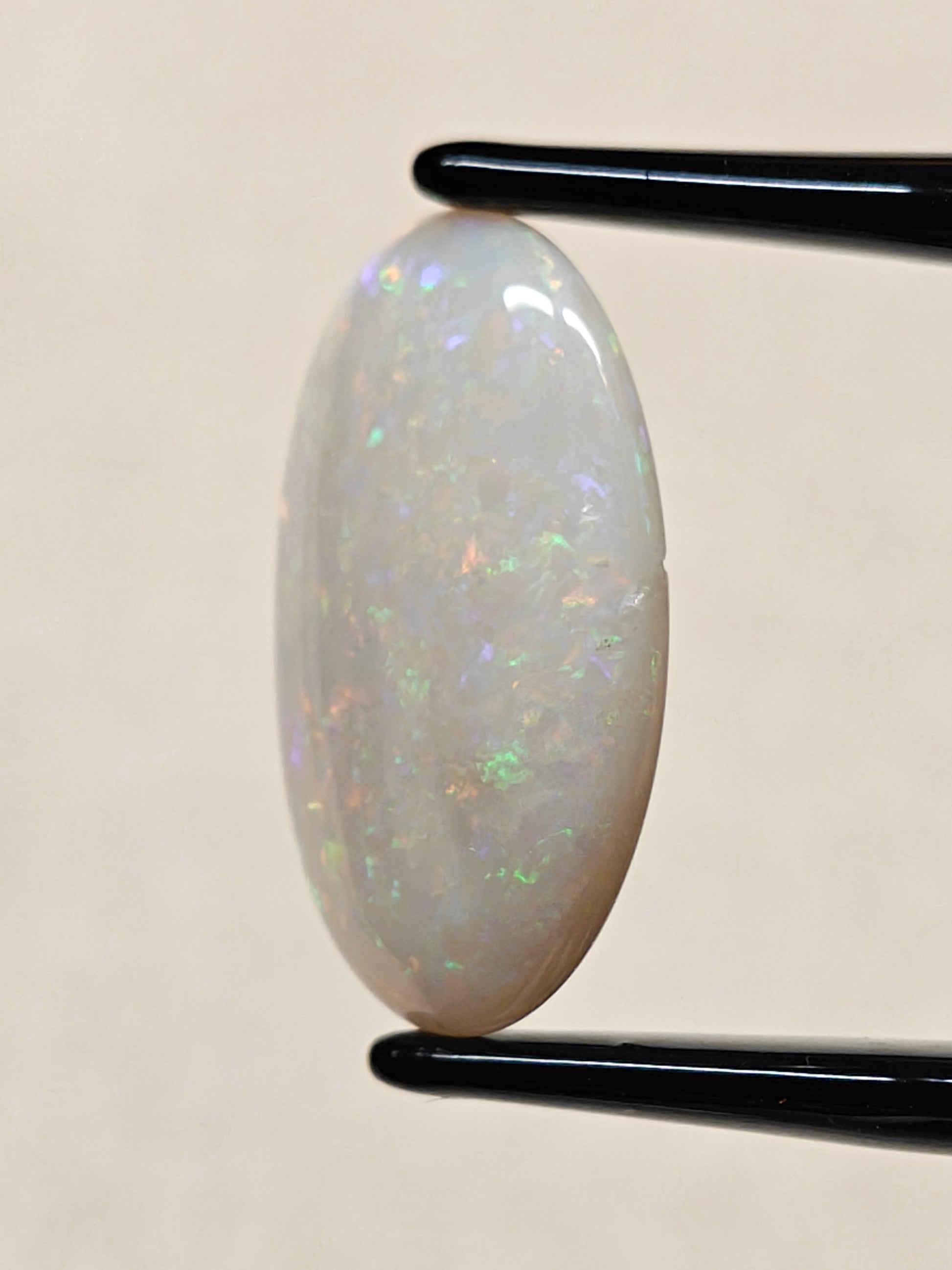 Australian white opal stone