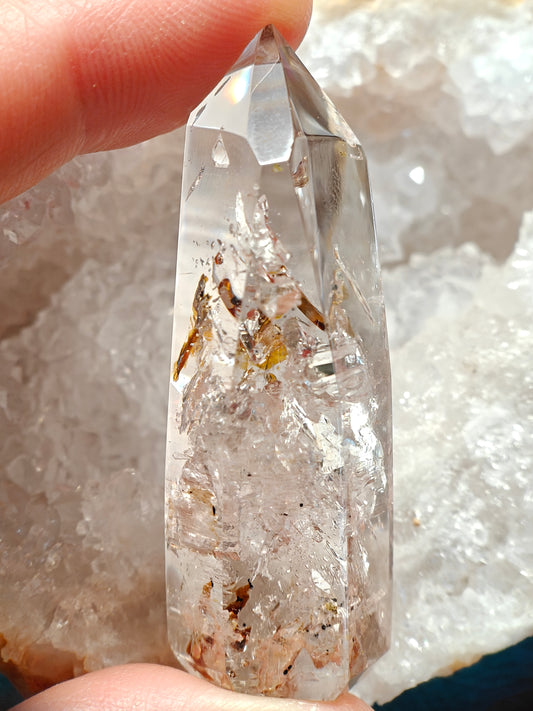 Petroleum herkimer diamond quartz