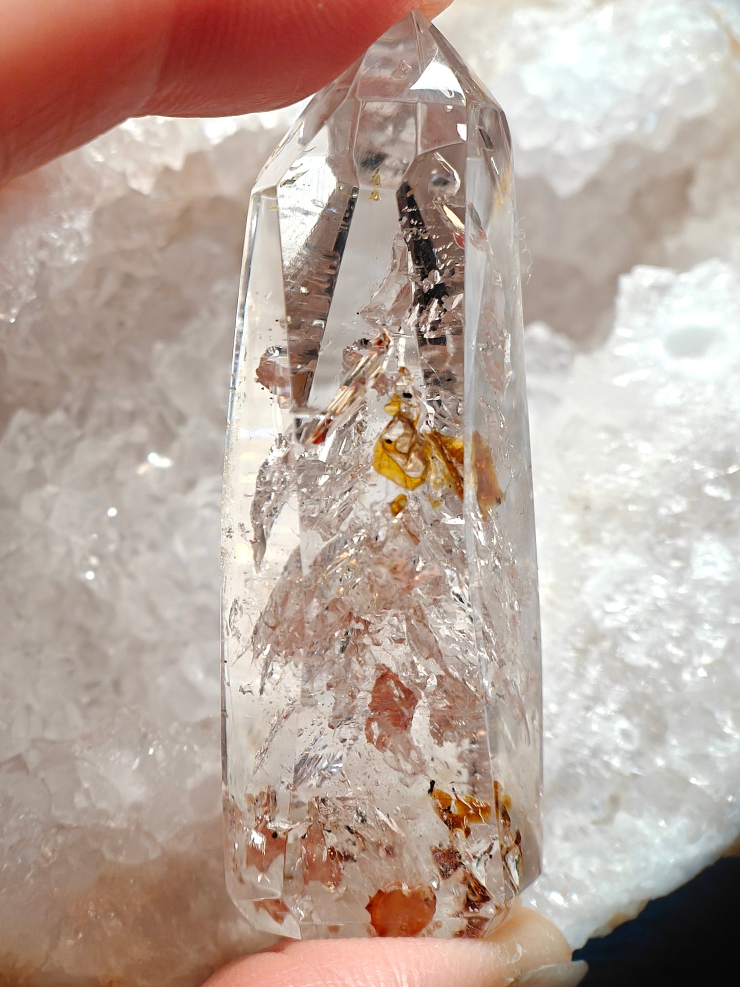 Petroleum herkimer diamond quartz
