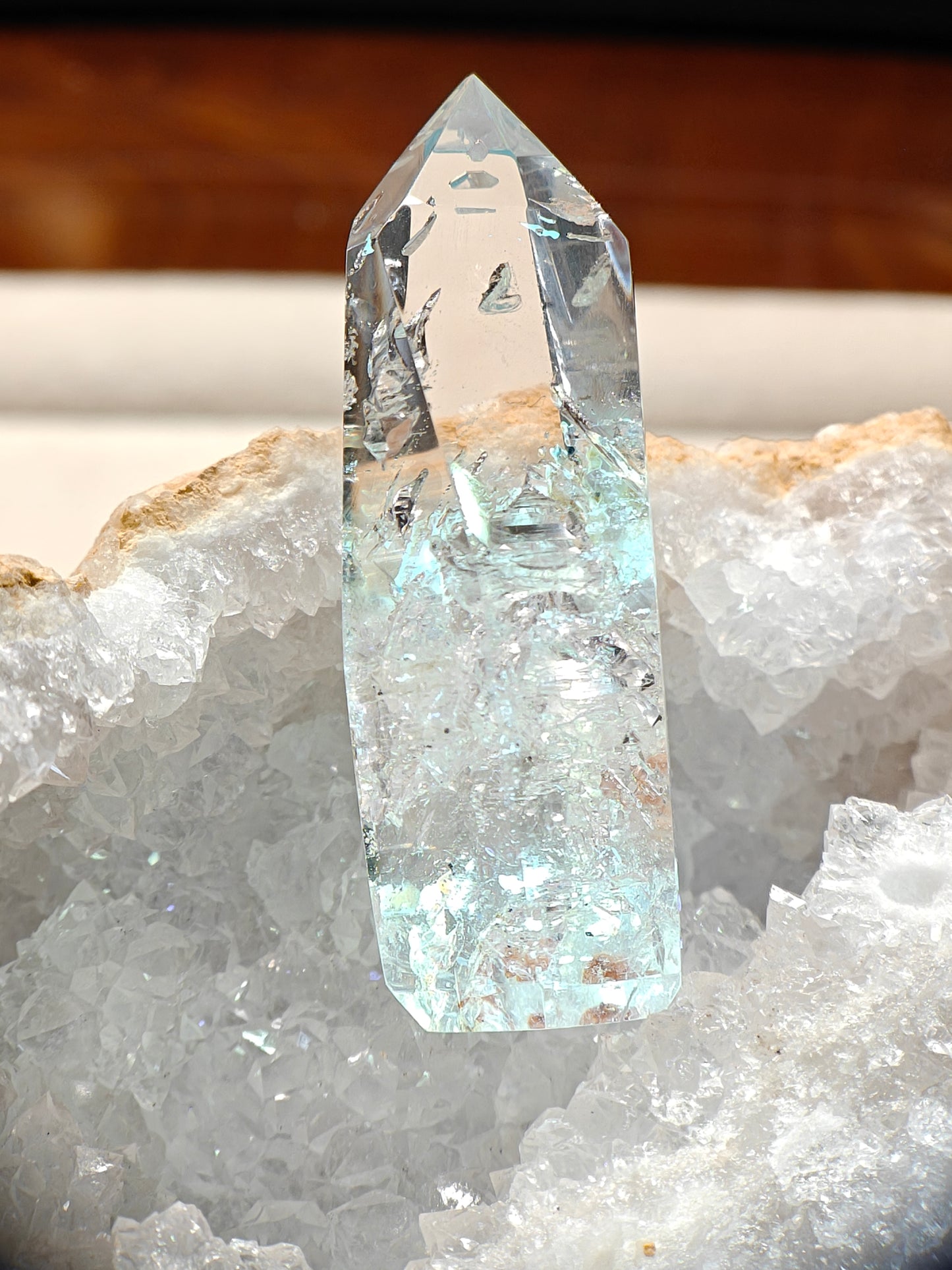 Petroleum herkimer diamond quartz