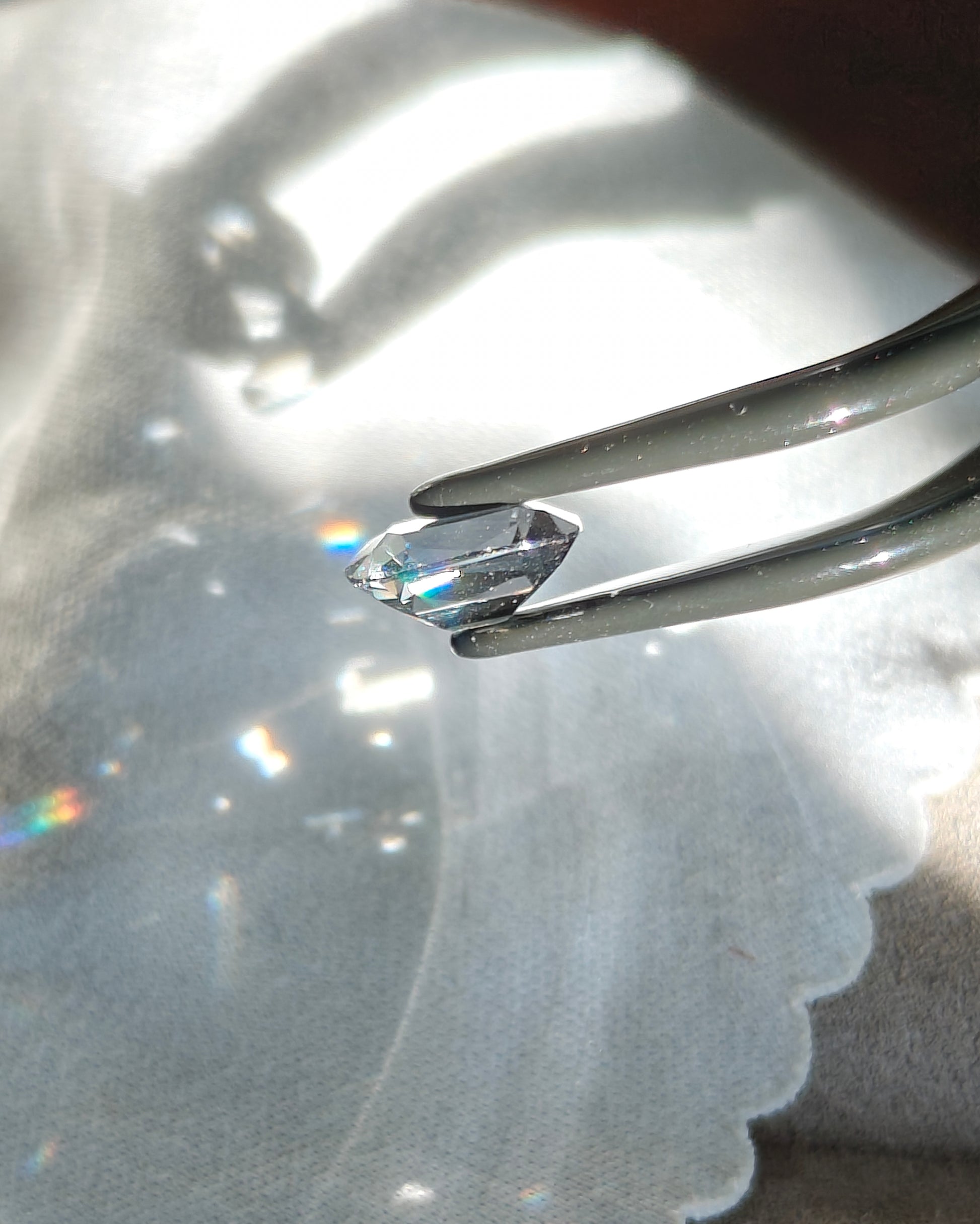 Cushion cut black Warrier spinel gemstone