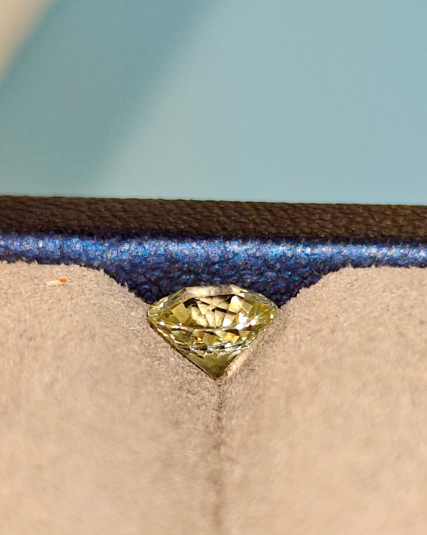 Sparkling bright yellow mali garnet gemstone