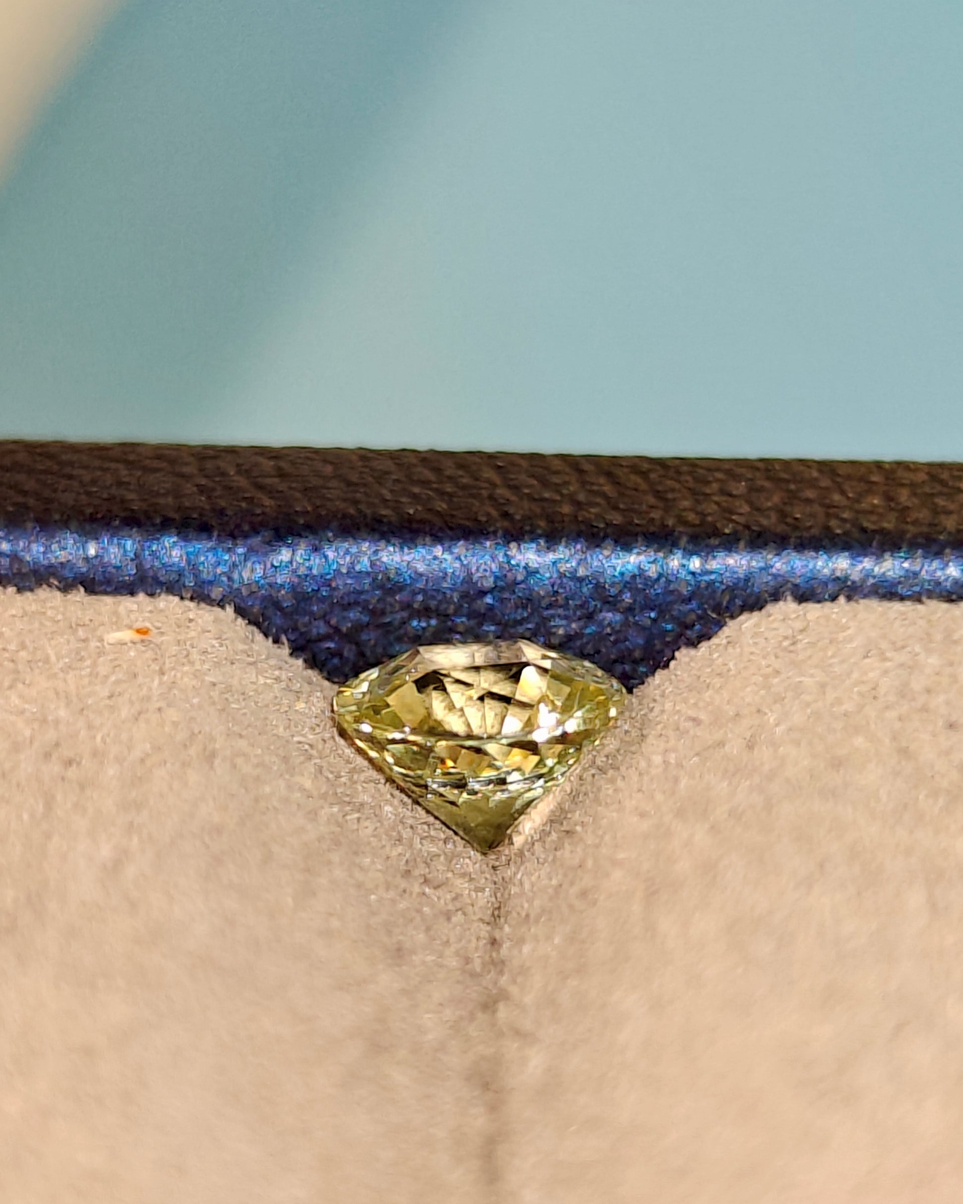 Sparkling bright yellow mali garnet gemstone