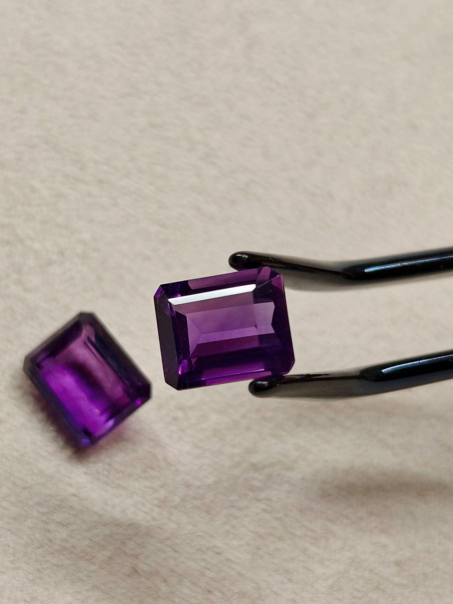 Faceted Amethyst (pair)