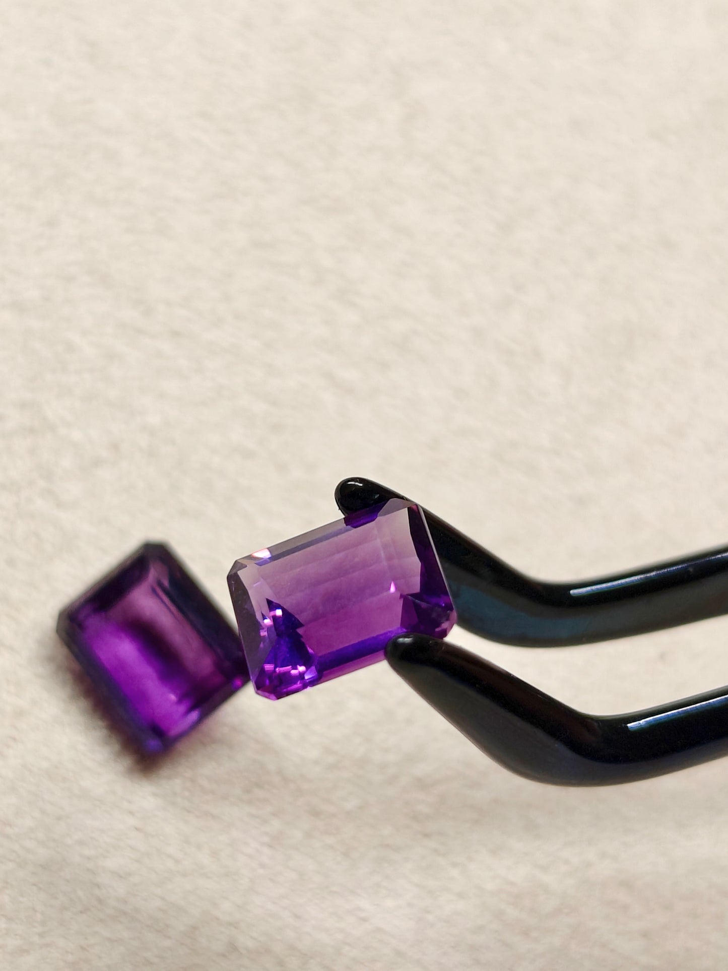 Faceted Amethyst (pair)