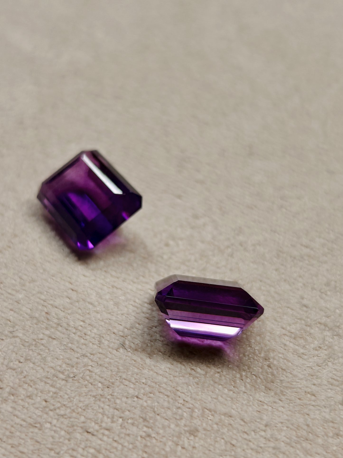 pair of faceted Amethyst