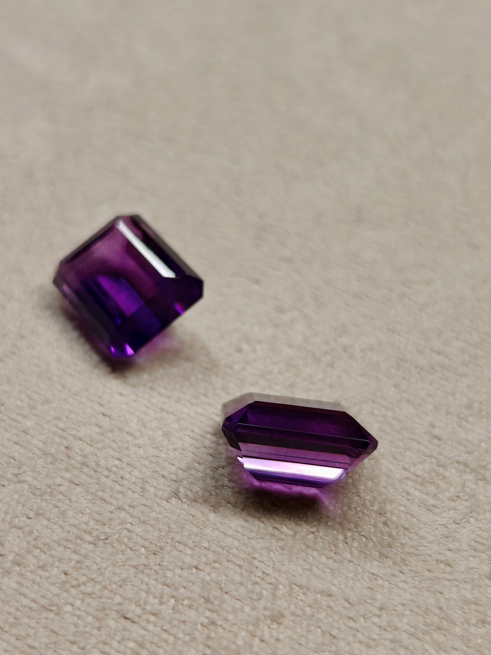 pair of faceted Amethyst