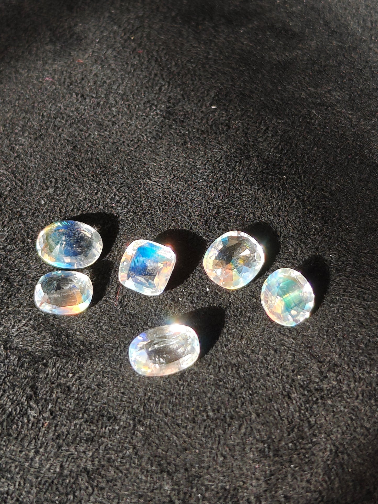 Faceted madagascar moonstone gem 